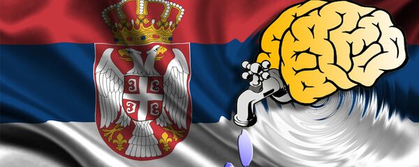 Одлив мозгова из Србије- илустрација Одлив мозгова из Србије- илустрација - Sputnik Србија