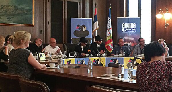 Gradski sekretar za kulturu Vladan Vukosavljević i glumac Ivan Jevtović, kao dobrodošlicu predstavnicima medija na konferenciji povodom ovogodišnjeg Belefa, pripretili su novinarima tužbom ukoliko ne budu zadovoljni, kako kažu, tabloidnim naslovima o predstojećem događaju. Gradski sekretar za kulturu Vladan Vukosavljević i glumac Ivan Jevtović, kao dobrodošlicu predstavnicima medija na konferenciji povodom ovogodišnjeg Belefa, pripretili su novinarima tužbom ukoliko ne budu zadovoljni, kako kažu, tabloidnim naslovima o predstojećem događaju. - Sputnik Srbija