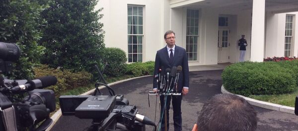 Aleksandar Vučić u Vašingtonu - Sputnik Srbija