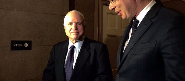 Aleksandar Vučić i Džon Mekejn u Americi - Sputnik Srbija