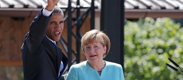 Барак Обама и Ангела Меркел на самиту Г7 - Sputnik Србија