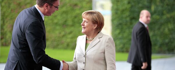 Александар Вучић и Ангела Меркел - Sputnik Србија
