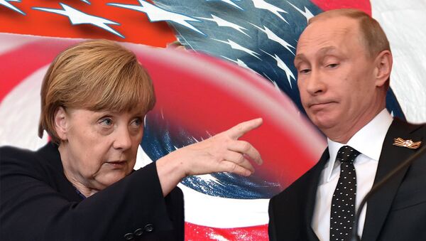 Angela Merkel i Vladimir Putin - Sputnik Srbija