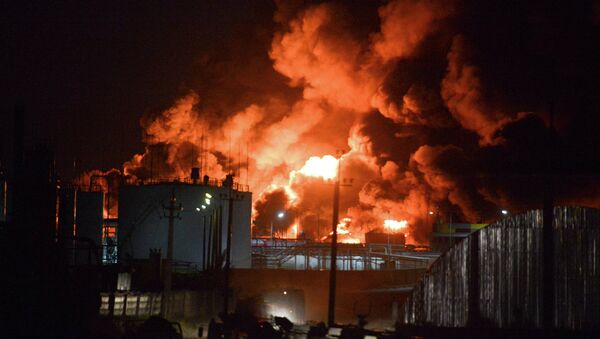 Нова експлозија у складишту нафте у близини Кијева - Sputnik Србија