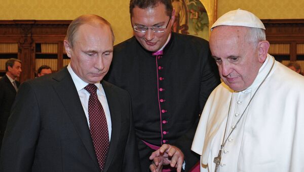 Putin u poseti Vatikanu - Sputnik Srbija
