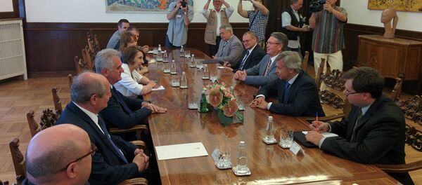 Алексеј Пушков и Томислав Николић - Sputnik Србија