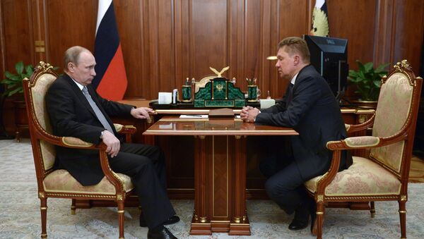 Vladimir Putin i Aleksej Miler - Sputnik Srbija