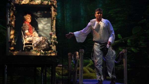 Scena iz opere „Čarobna Frula“ Volfganga Amadeusa Mocarta, Narodno pozorište - Sputnik Srbija