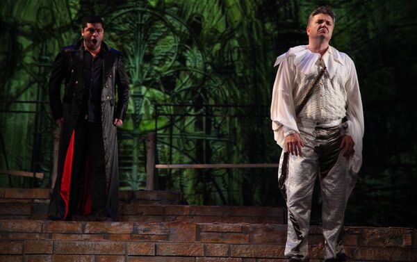 Scena iz opere „Čarobna Frula“ Volfganga Amadeusa Mocarta, Narodno pozorište - Sputnik Srbija