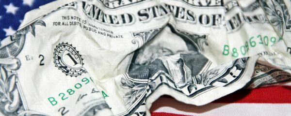 Američka zastava i dolar - Sputnik Srbija