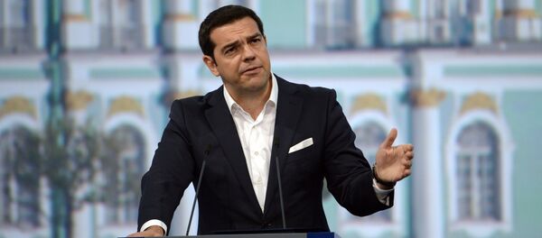 Алексис Ципрас на  Међународном форуму у Санкт Петербургу у Русији - Sputnik Србија