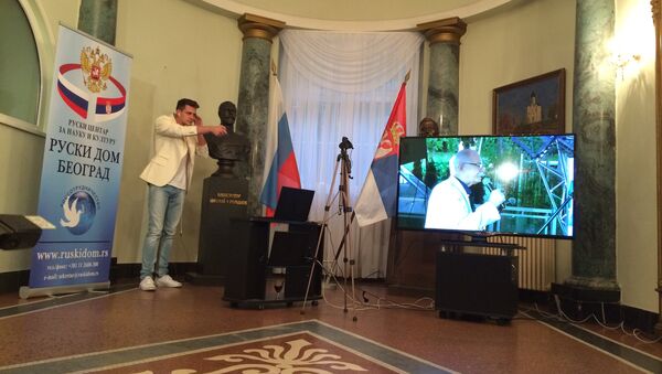 Priznanje je Bikoviću video linkom uručio reditelj Nikita Mihalkov - Sputnik Srbija