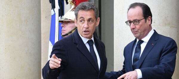 Никола Саркози и Франсоа Оланд Никола Саркози и Франсоа Оланд - Sputnik Србија