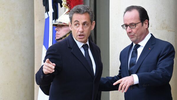 Никола Саркози и Франсоа Оланд - Sputnik Србија