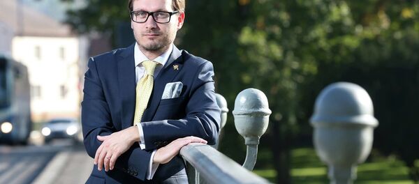 Adam Bartoš predsednik češke stranke Narodna demokratija Adam Bartoš predsednik češke stranke Narodna demokratija - Sputnik Srbija