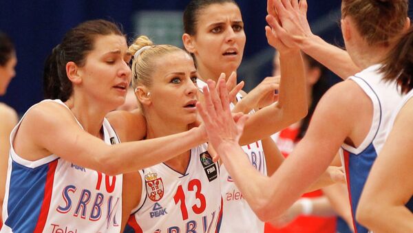 Reprezentativke Srbije slave prolazak u finale Evropskog prvenstva - Sputnik Srbija