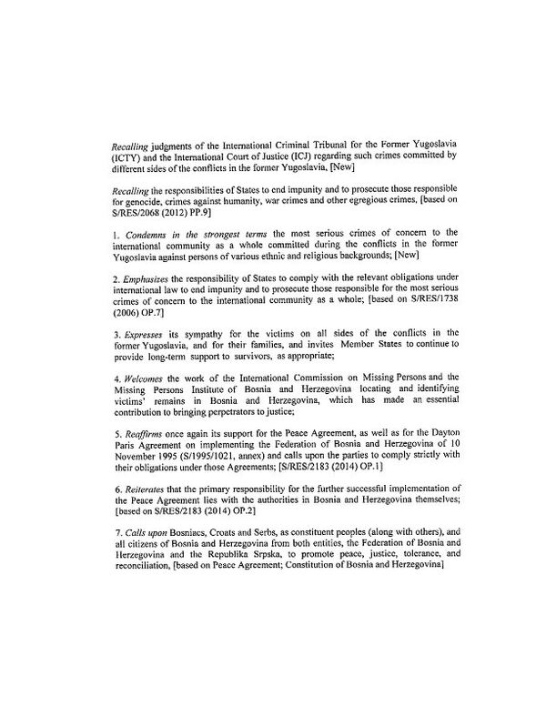 Документ предлога руске резолуције (стр. 1) Документ предлога руске резолуције (стр. 1) - Sputnik Србија