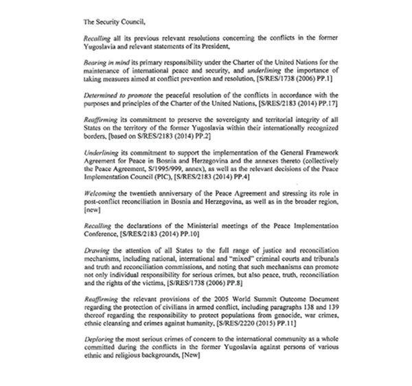 Документ предлога руске резолуције (стр. 2) Документ предлога руске резолуције (стр. 2) - Sputnik Србија