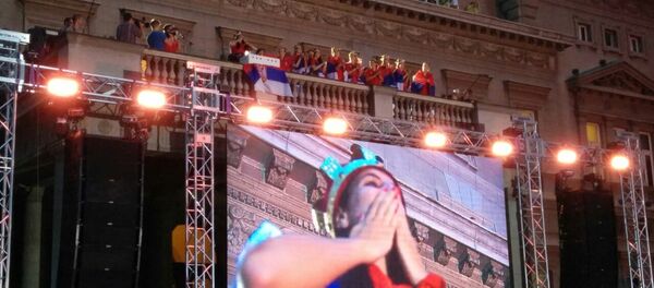 Doček košarkašica - Sputnik Srbija