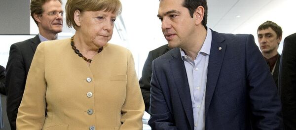 Немачка канцелрака Ангела Меркел и грчки премијер Алексис Ципрас - Sputnik Србија