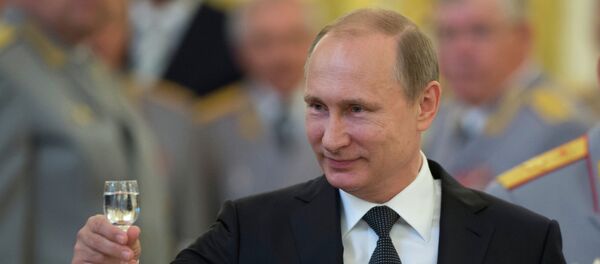 Председник Руске Федерације Владимир Путин на пријему у Кремљу Председник Руске Федерације Владимир Путин на пријему у Кремљу - Sputnik Србија