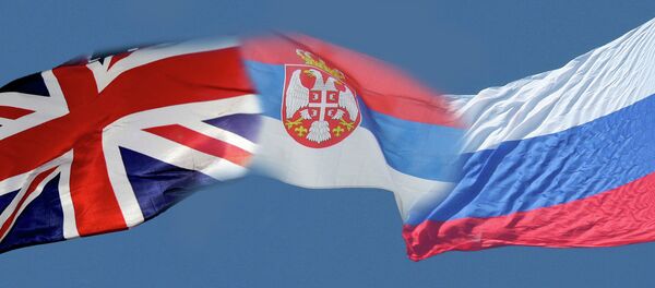 Заставе Велике Британије, Србије и Русије - Sputnik Србија