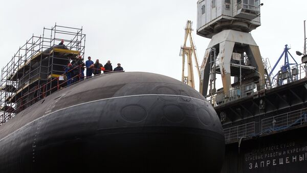 Церемонија спуштања у воду подморнице Стари оскол - Sputnik Србија