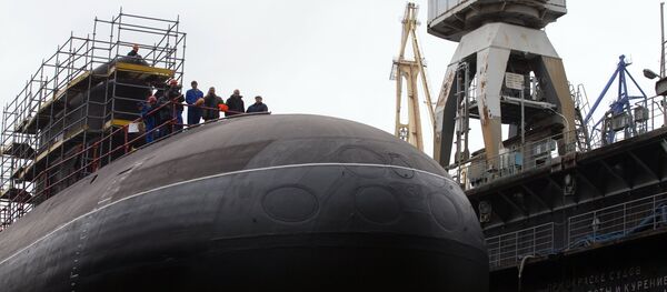 Церемонија спуштања у воду подморнице Стари оскол - Sputnik Србија