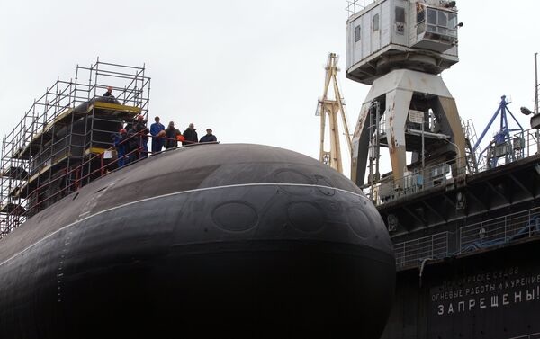 Церемонија спуштања у воду подморнице Стари оскол - Sputnik Србија