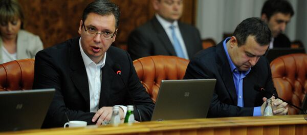 Александар Вучић и Ивица Дачић на седници Владе Србије - Sputnik Србија