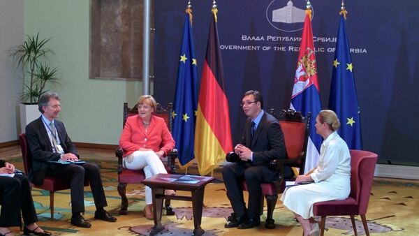 Angela Merkel i Aleksandar Vučić - Sputnik Srbija