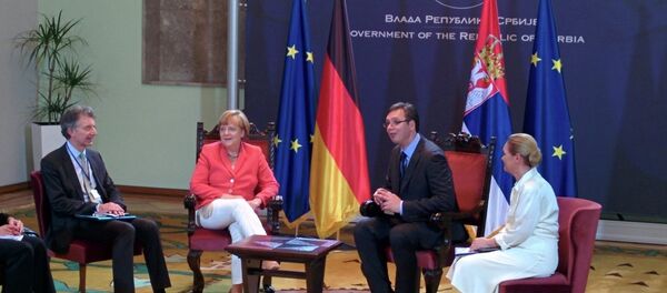 Ангела Меркел и Александар Вучић Ангела Меркел и Александар Вучић - Sputnik Србија