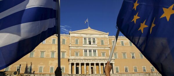 Заставе Грчке и ЕУ Заставе Грчке и ЕУ - Sputnik Србија
