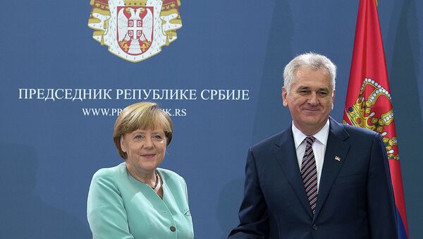 Angela Merkel i Tomislav Nikolić - Sputnik Srbija