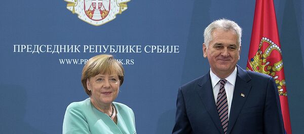 Angela Merkel i Tomislav Nikolić - Sputnik Srbija