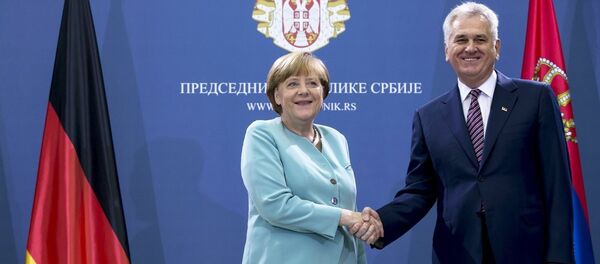 Angela Merkel i Tomislav Nikolić - Sputnik Srbija