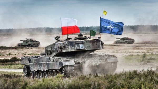 НАТО Пољска тенк и оклопно возило - Sputnik Србија