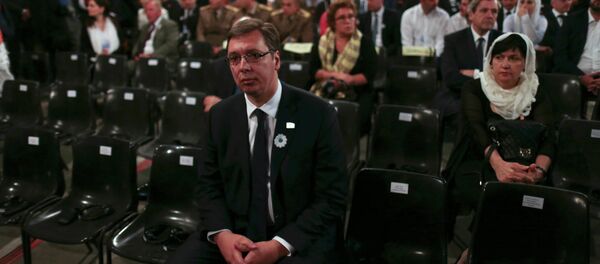 Александар Вучић на комеморацији у Поточарима - Sputnik Србија