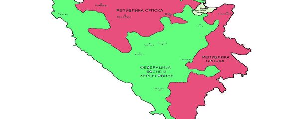 Република Српска (црвено) и Брчко дистрикт (зелено) - Sputnik Србија