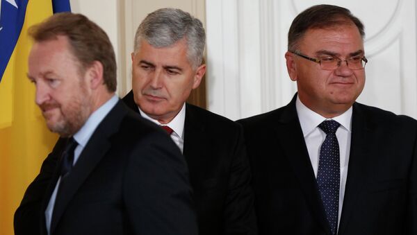 Bakir Izetbegović, Mladen Ivanić i Dragan Čović - Sputnik Srbija