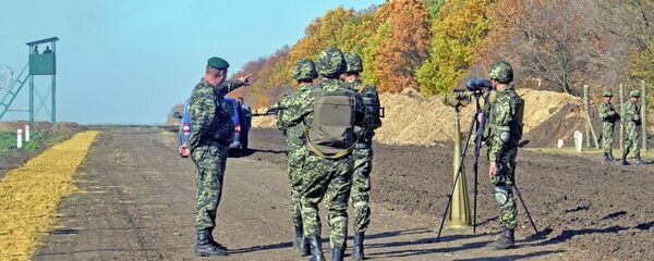 Украјински граничари на руско-украјинској граници - Sputnik Србија