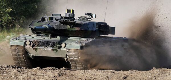 Nemački tenk Leopard 2 Nemački tenk Leopard 2 - Sputnik Srbija