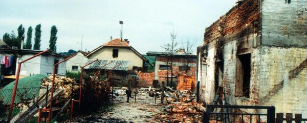 Олуја - иза хрватске војске остале су спаљене и порушене куће Олуја - иза хрватске војске остале су спаљене и порушене куће - Sputnik Србија