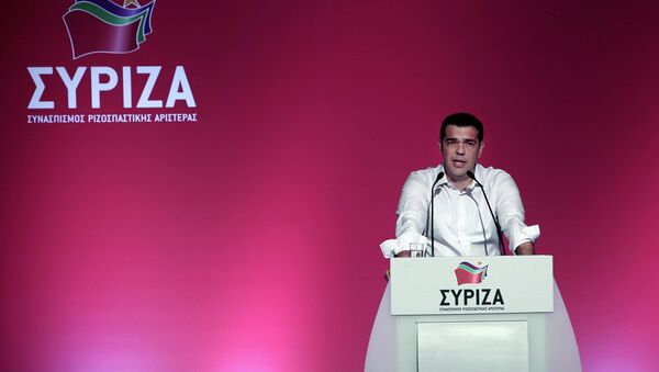 Aleksis Cipras govori na Centralnom komitetu Sirize - Sputnik Srbija
