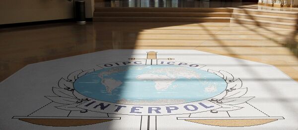 Лого Интерпола - Sputnik Србија