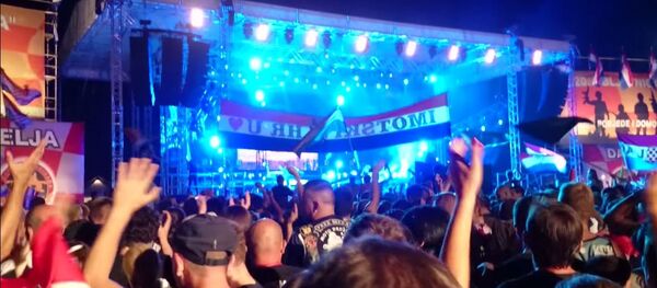 Koncert Marka Perkovića Tompsona u Kninu povodom oboležavanja 20 godina akcije Oluja - Sputnik Srbija