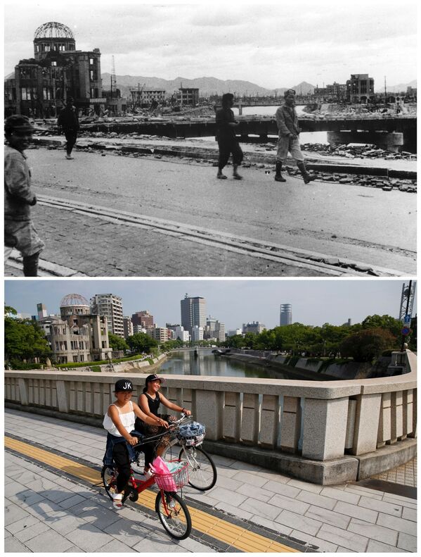 Hirošima i Nagasaki tada i danas - Sputnik Srbija