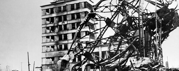 Uništeni grad Hirošima, tri godine nakon bacanja atomske bombe od strane američkog  B-29, 06. avgusta 1945. - Sputnik Srbija
