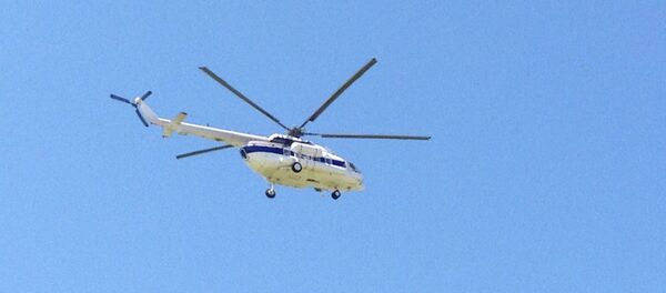 Руски Хеликоптер који је прелетао полигон у Дагестану код Каспијског мора - Sputnik Србија