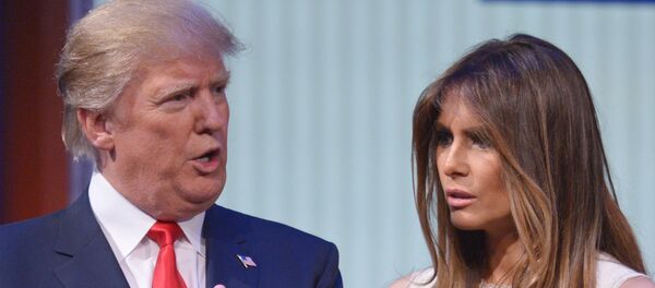 Доналд Трамп и његова жена Меланије - Sputnik Србија
